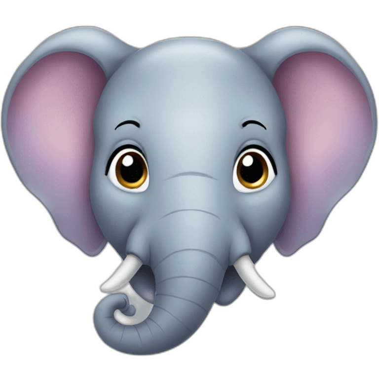 cute elephant face emoji