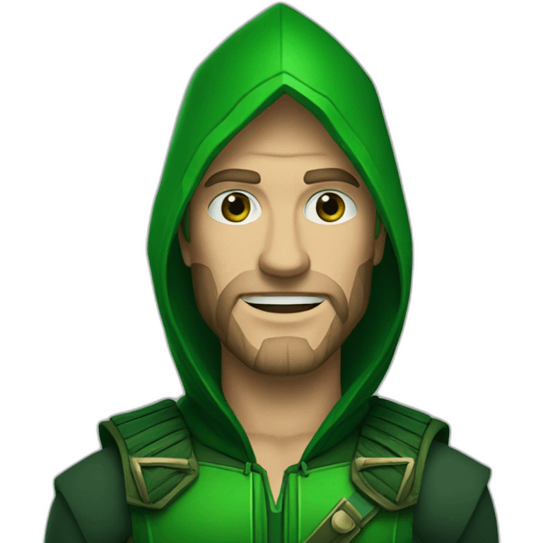 green arrow man emoji