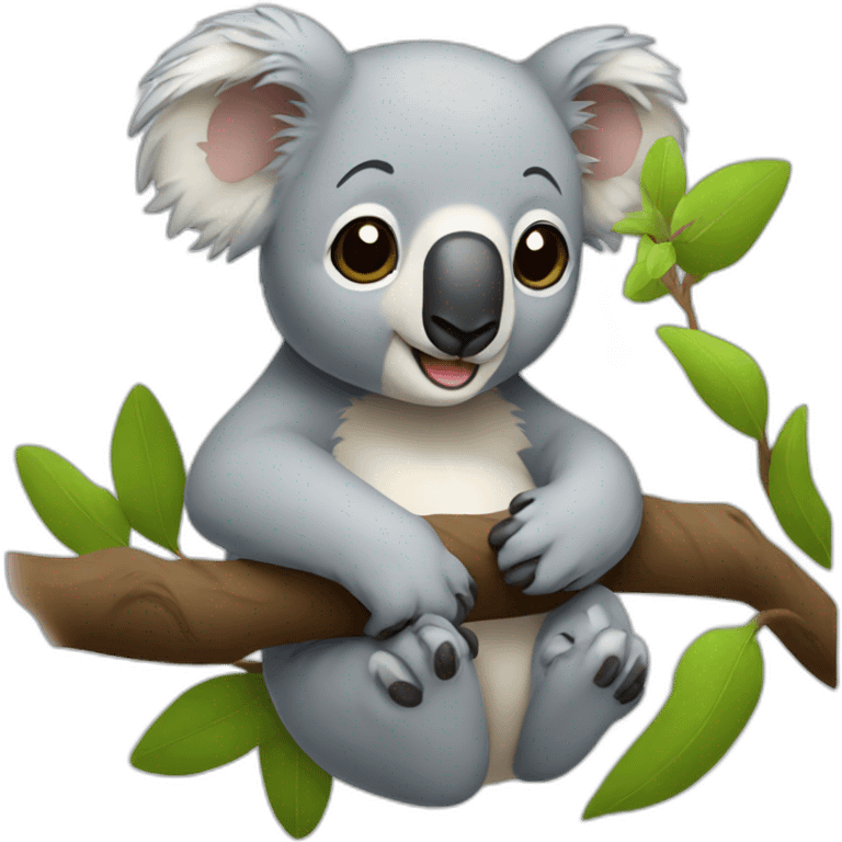 Koala qui nage emoji