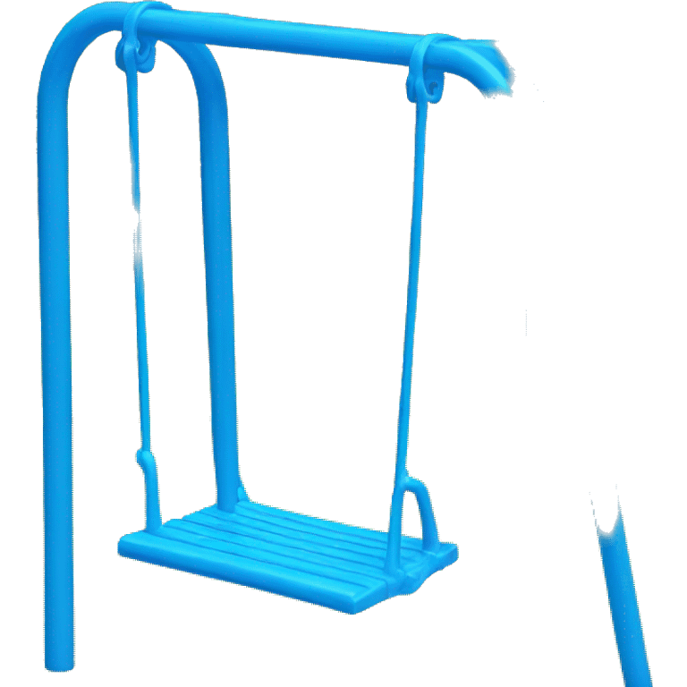 Blue plastic Playground swing emoji