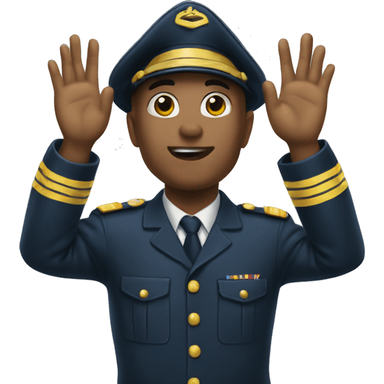 salute ios emoji but with 4 hands instead of just one emoji