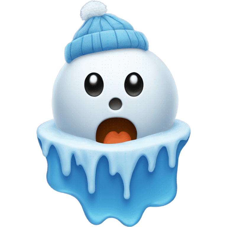 Melting snowman  emoji