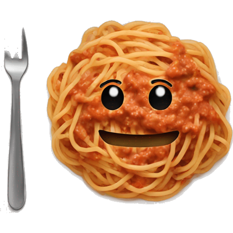 spaghetti bolognese in a plate emoji