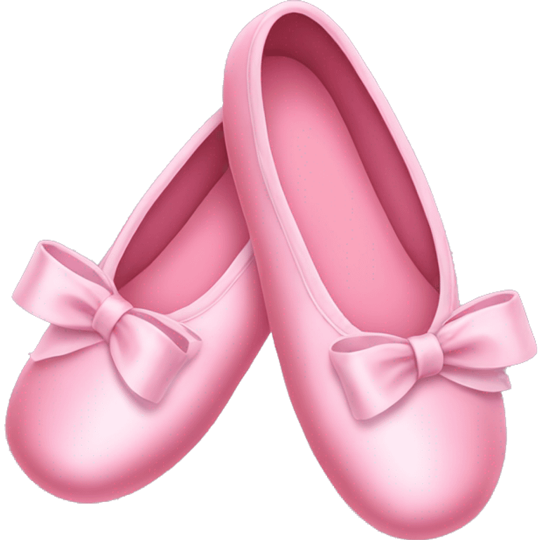 Pink ballet slippers with bow emoji