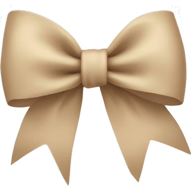 Beige bow  emoji