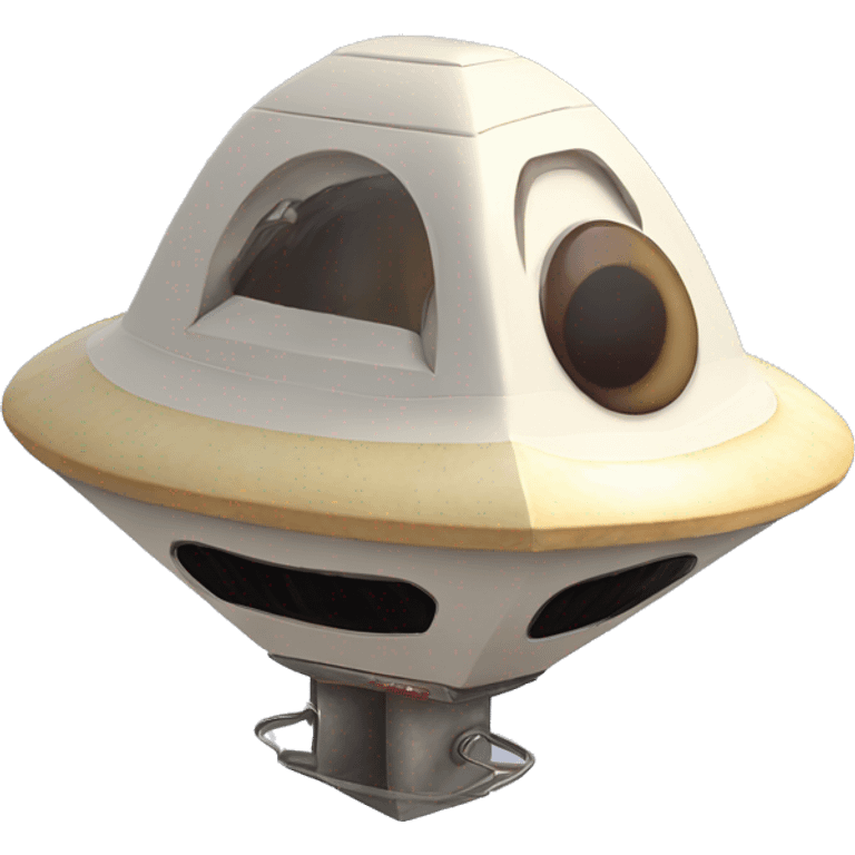 Vanilla Coke can shaped UFO alien spaceship birdhouse  emoji