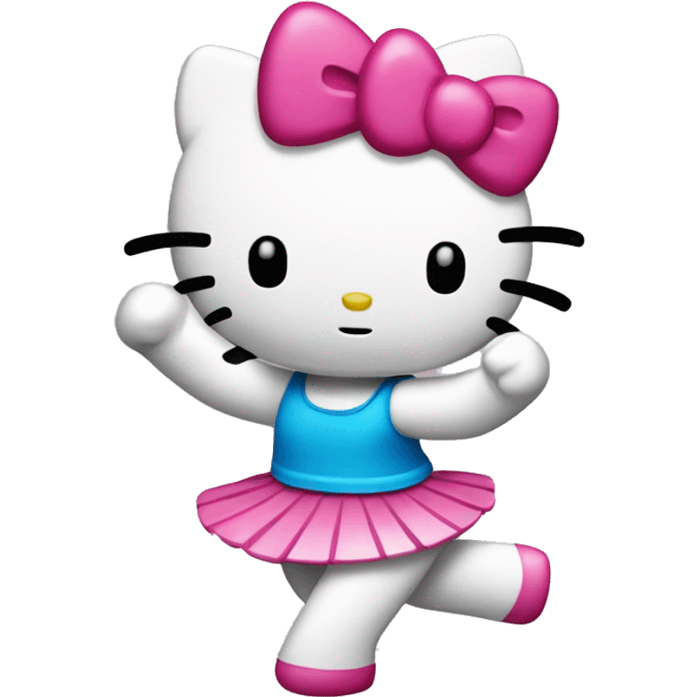 Hello kitty dancing emoji