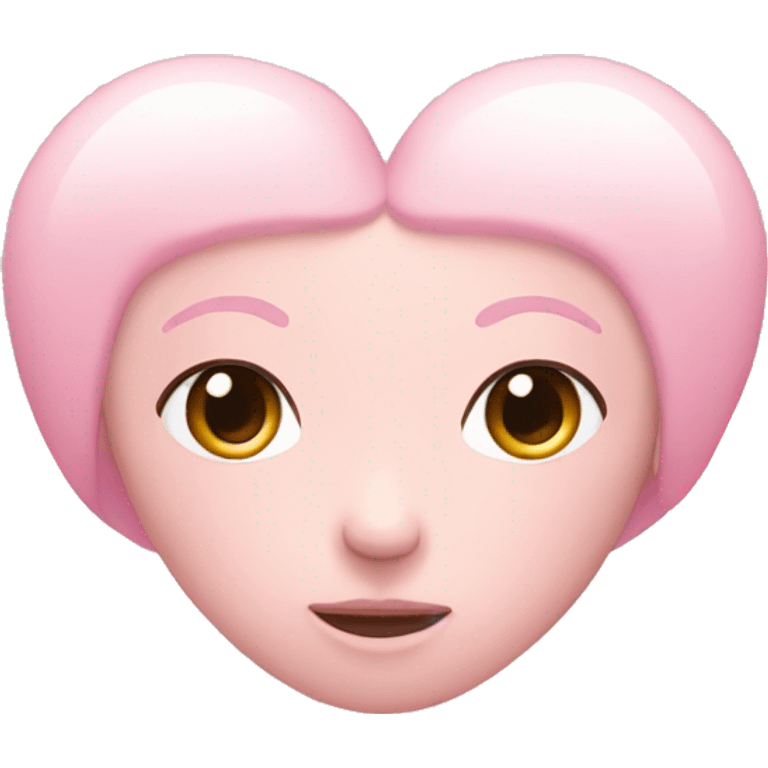 Pastel pink haert  emoji