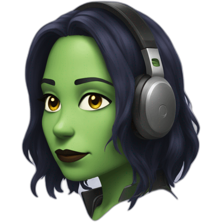  Gamora listen music emoji