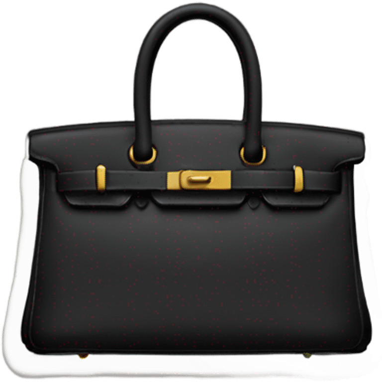 Black birkin bag emoji