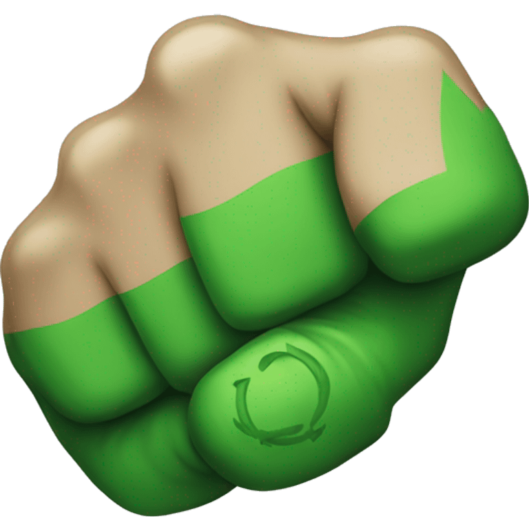 The green fist


 emoji