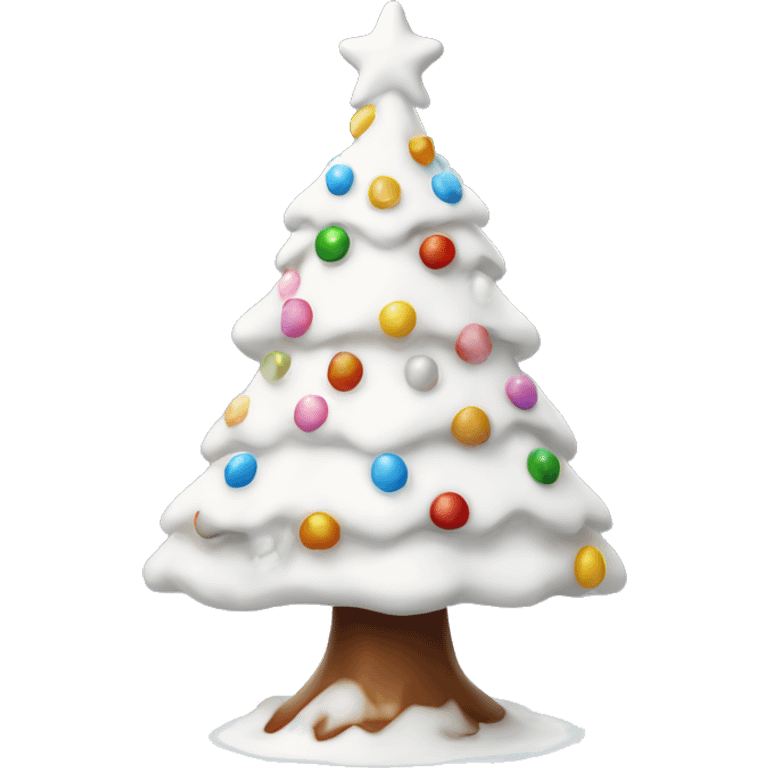 White candy land Christmas tree  emoji