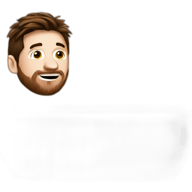 Messi in the bathroom emoji