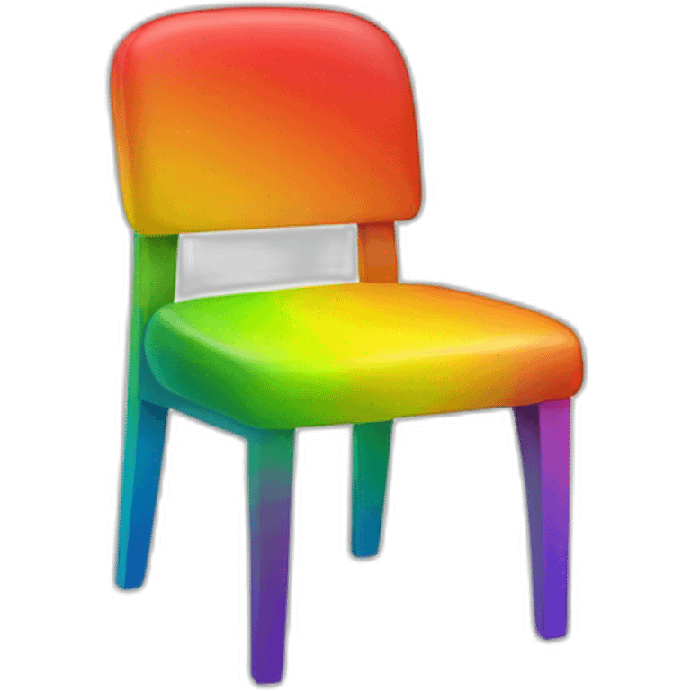 Jonathan Toews as rainbow colored chair emoji