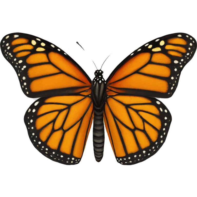 Monarch butterfly emoji