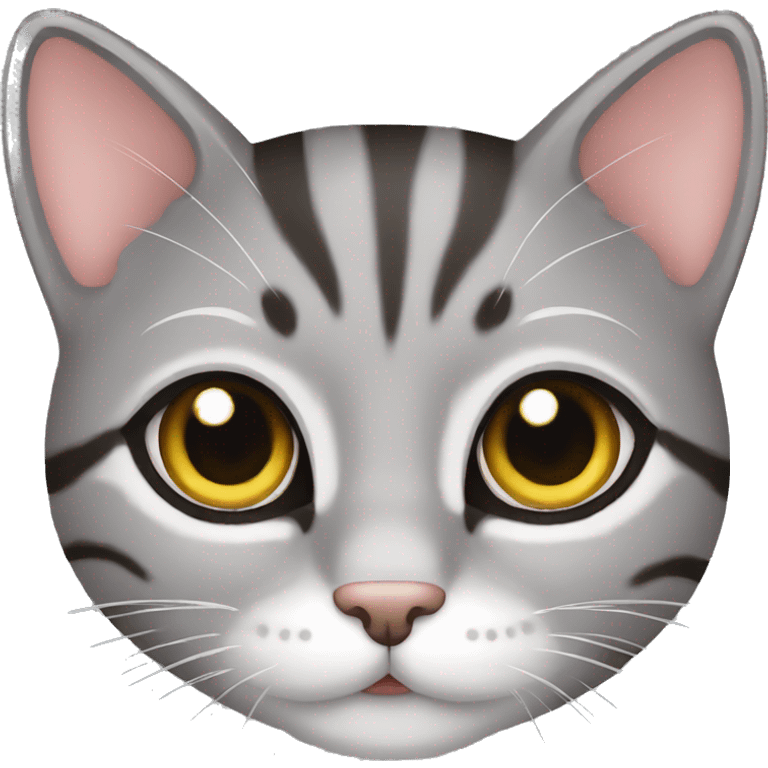 cute grey tabby cat emoji