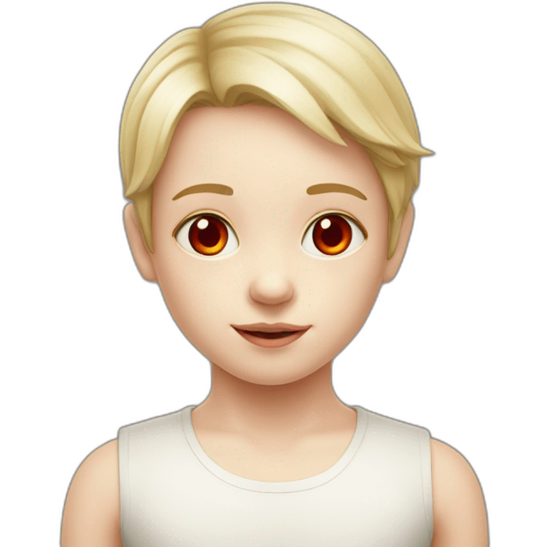 child, red eyes, pale-skin, emoji