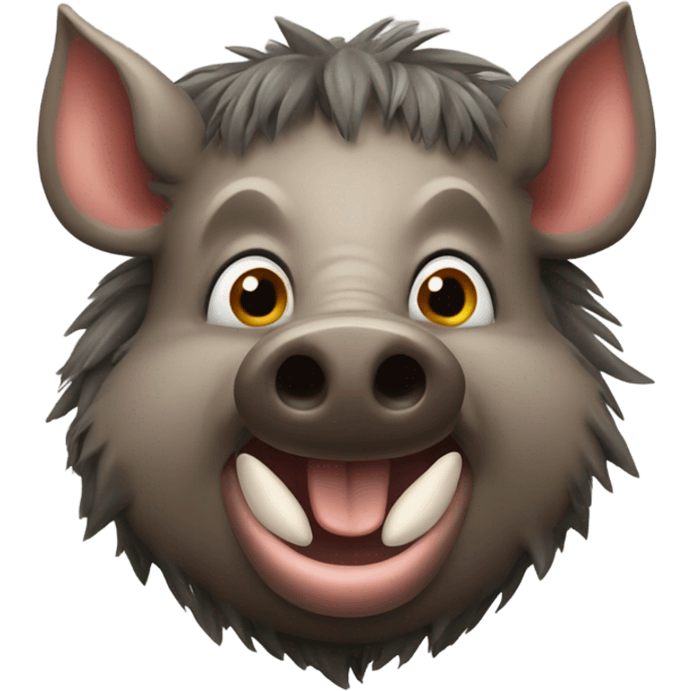 wild boar
 emoji