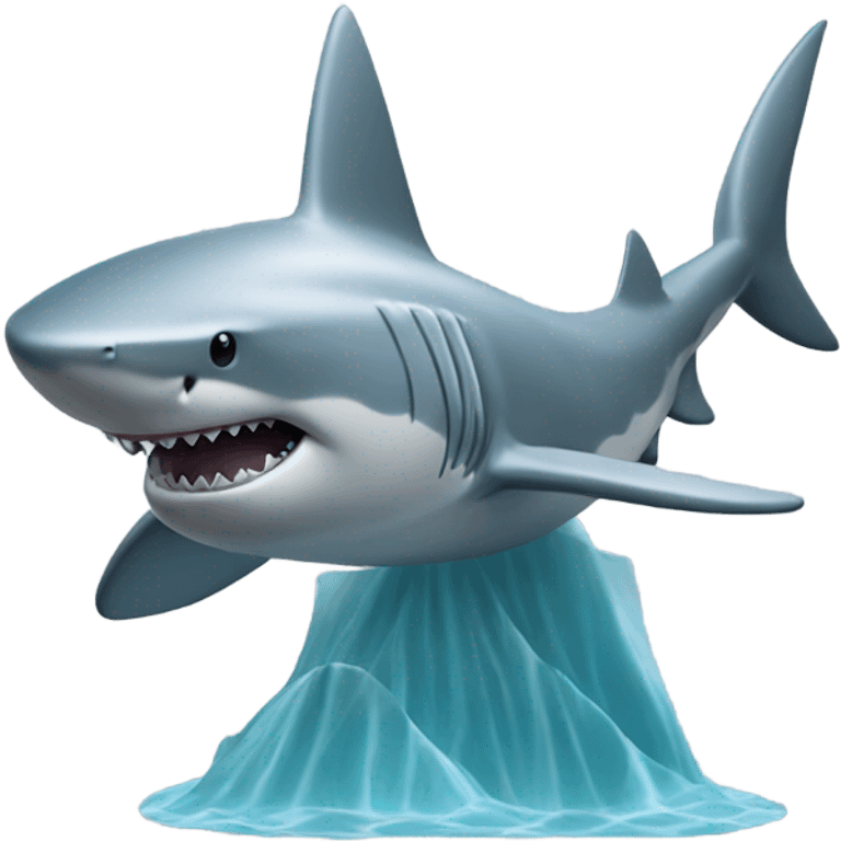 a statue of a shark emoji