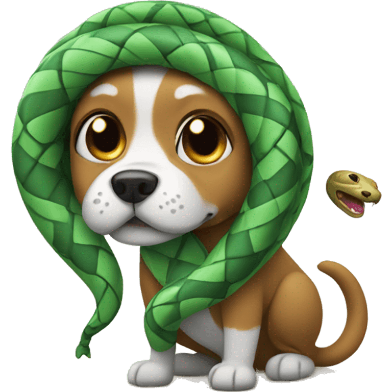 dog with snake costume emoji