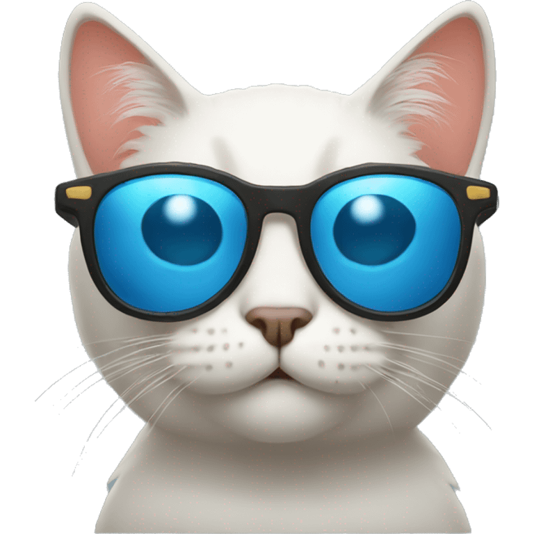 A cat with a sunglass emoji