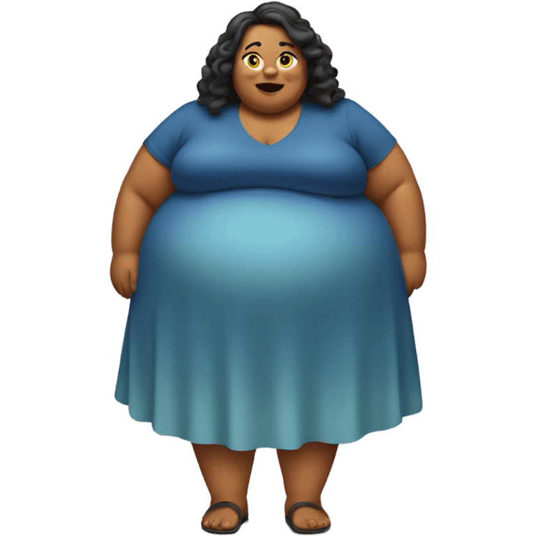 fat woman emoji