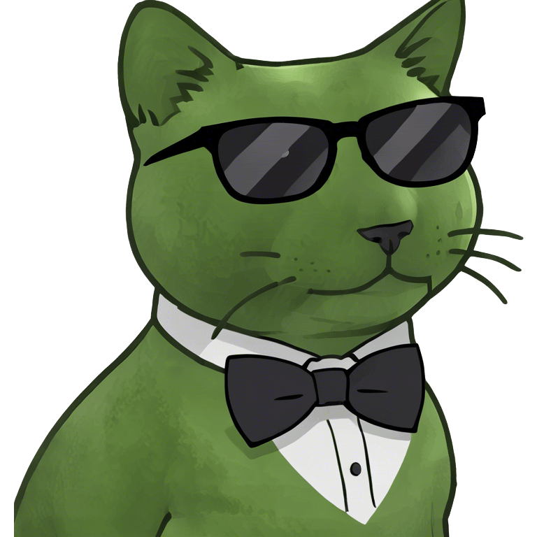 Cat with sunglasses emoji