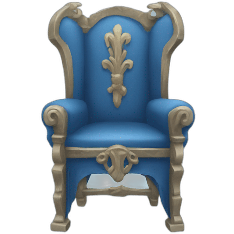 Blue throne emoji