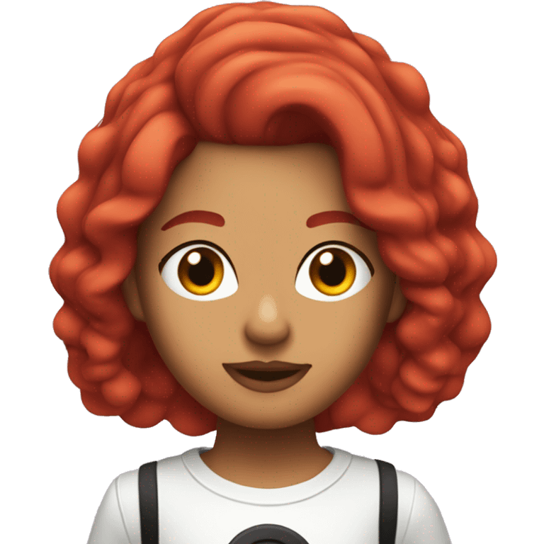 Karol g singer with red hair  emoji