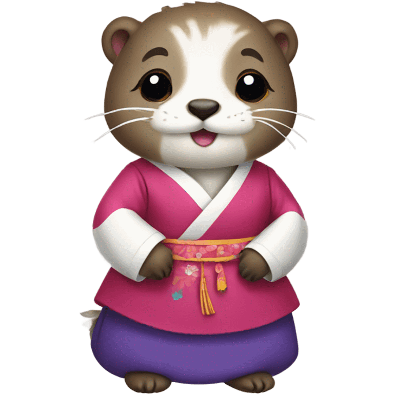 Hanbok otter emoji