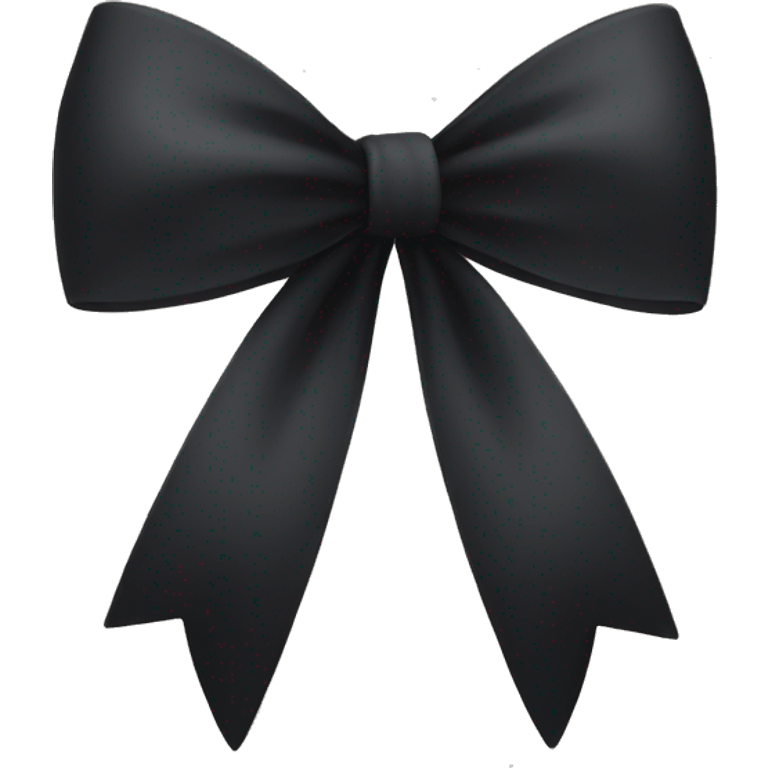 Black bow emoji