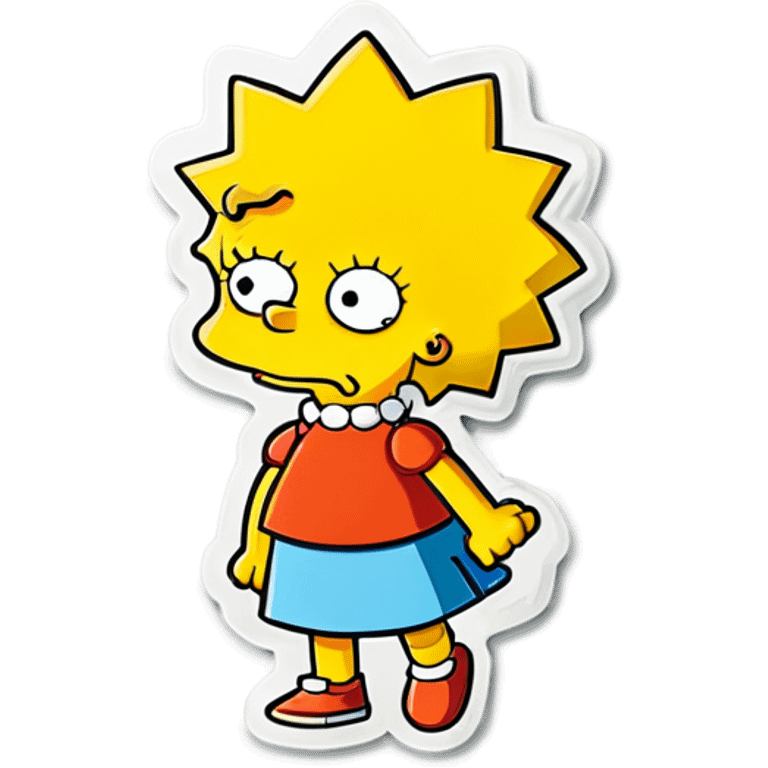 Lisa Simpson from the Simpsons emoji