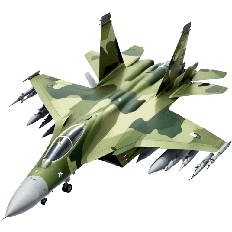 SU-35 Jet - Sukhoi (Model Year: 2020) (Iconic colour: Camouflage green) emoji