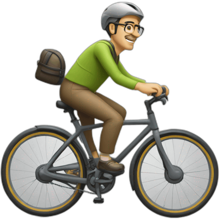 Monsieur qui fait du vélo emoji