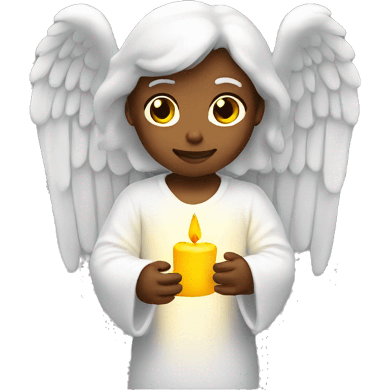 A angel holding a candle  emoji