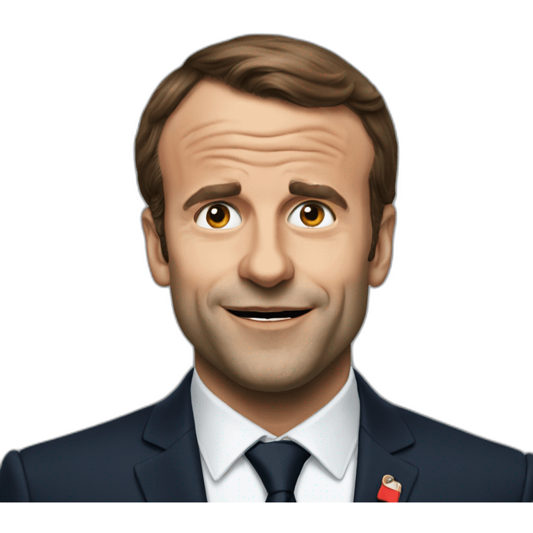 Macron qui pleur emoji