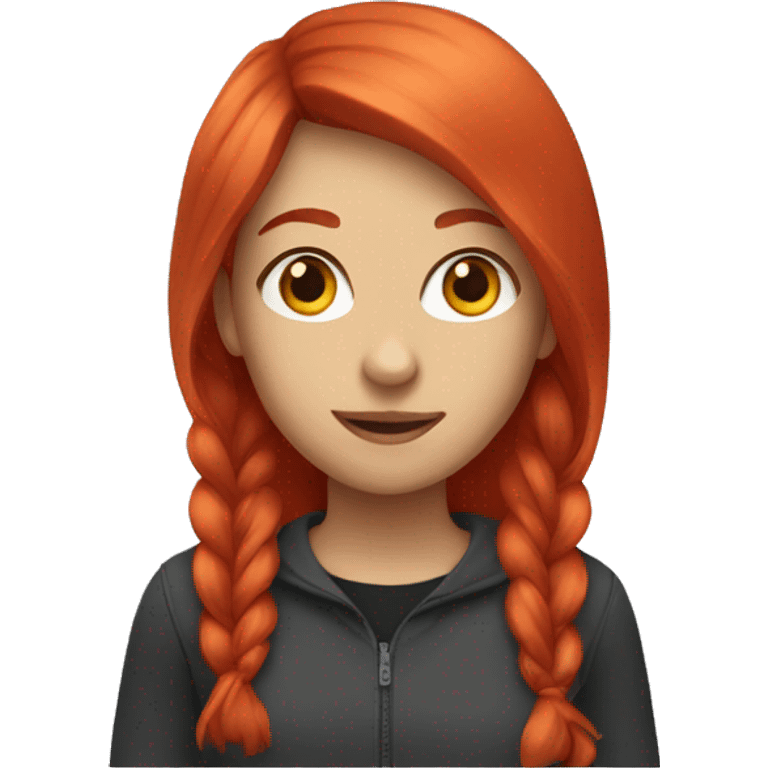 Girl with red hair  emoji