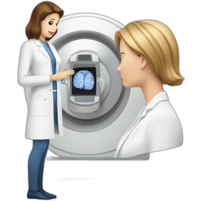 Posh-Radiologist-performing-breast-mri-to-woman emoji