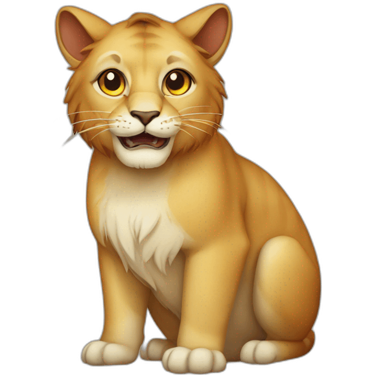 Lion cat emoji