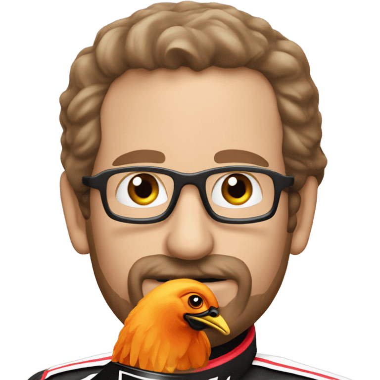 Dale Earnhardt eating a chicken wing emoji