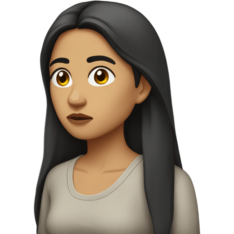 Depressed mexican woman  emoji