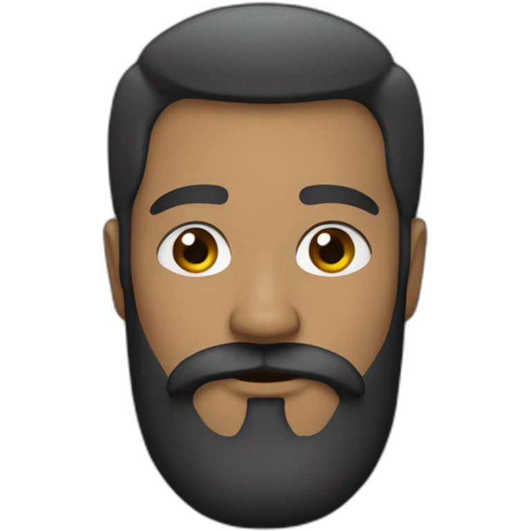 Bold man with beard  emoji