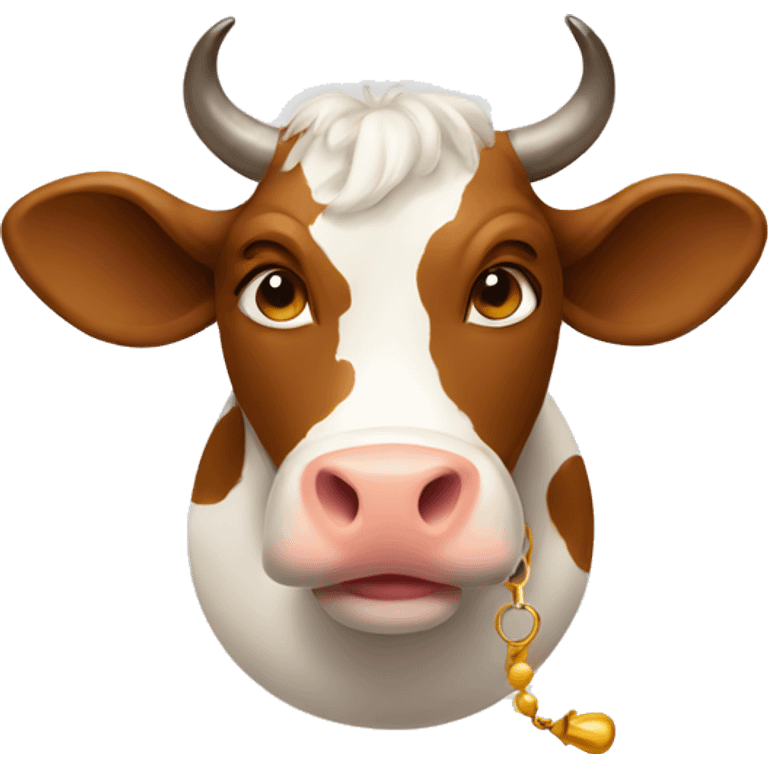 Cow with a Bell  emoji