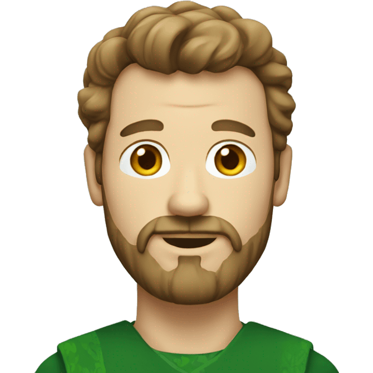 Irishman with goatee emoji