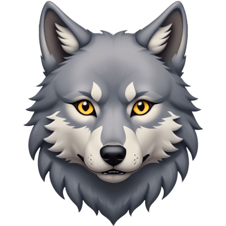 a wolf with tattoos  emoji