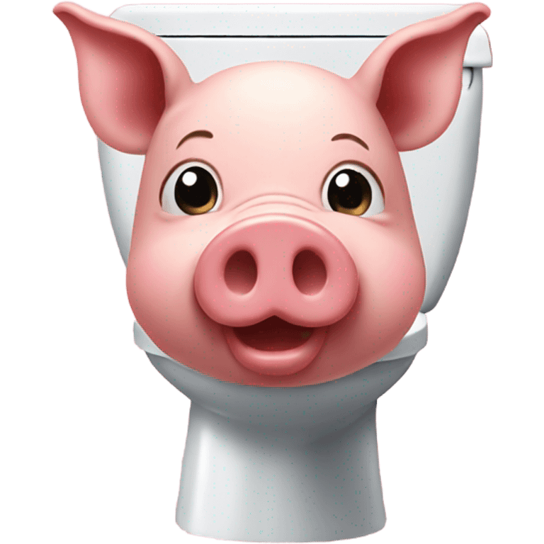 Pig on a toilet  emoji