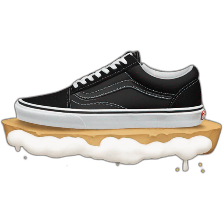 vans black old skool emoji