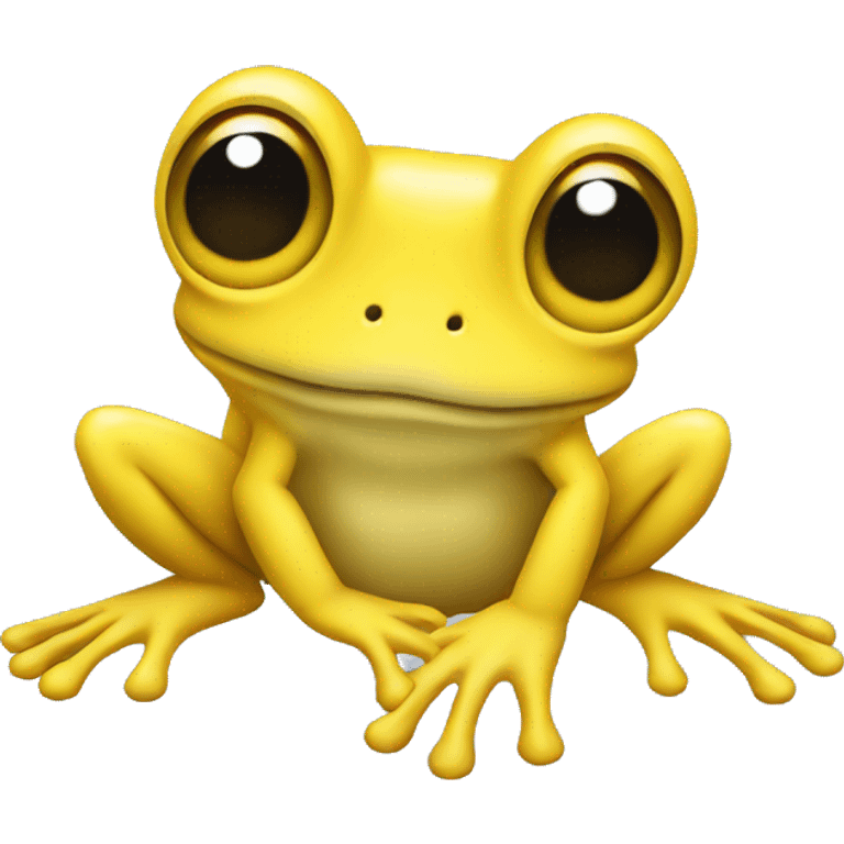 yellow frog in echo emoji