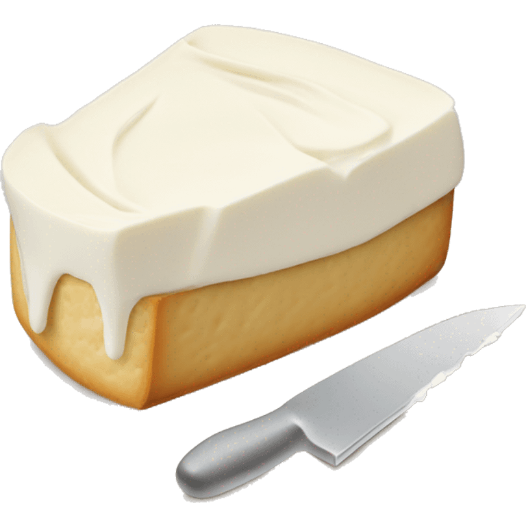 cream cheese spread on a knife emoji