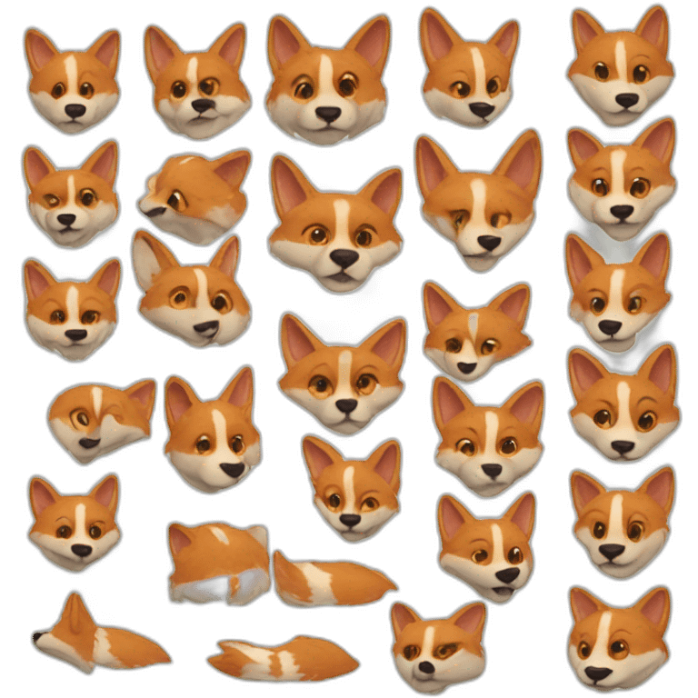 Renard 9 queues emoji